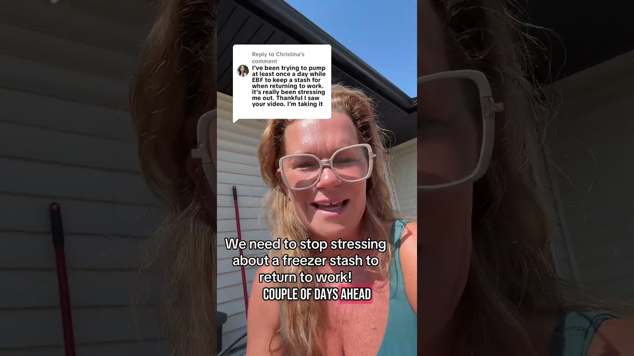 We need to stop stressing about a freezer stash full of breastmilk 