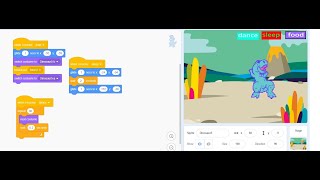 Scratch Pragramming | Dinosaur virtual Pet | Challenge