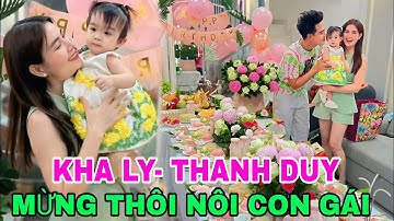 🔥Kha Ly dọn tiệc thôi nôi cho con gái , khoe ái nữ mắt to tròn xinh xắn như búp bê