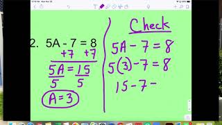 3-3: Solve Multi Step Equations