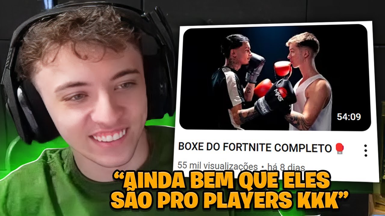 DIGUERA REAGE ao BOXE FIGHT DOS PROS de FORTNITE!