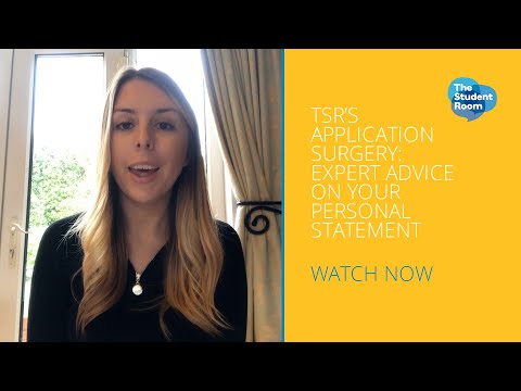 The Student Room's application surgeries: expert advice on your personal statement - video from The Student Room