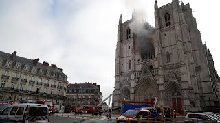French investigators questioning man in connection with Nantes cathedral fire