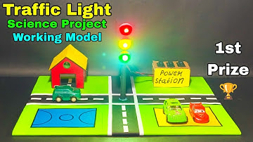 Traffic light science project,Traffic light project model,Traffic light model for school project