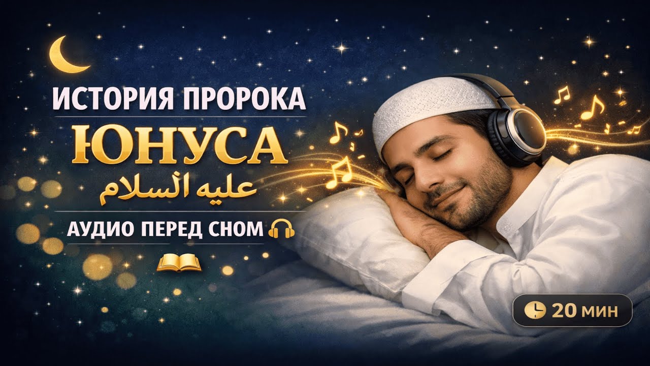 ИСТОРИЯ пророка Юнуса из СУРЫ Ас-Саффат - АУДИО ДЛЯ СНА из КОРАНА 
