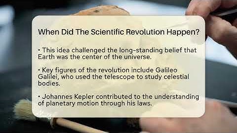 When Did The Scientific Revolution Happen? - Science Through Time