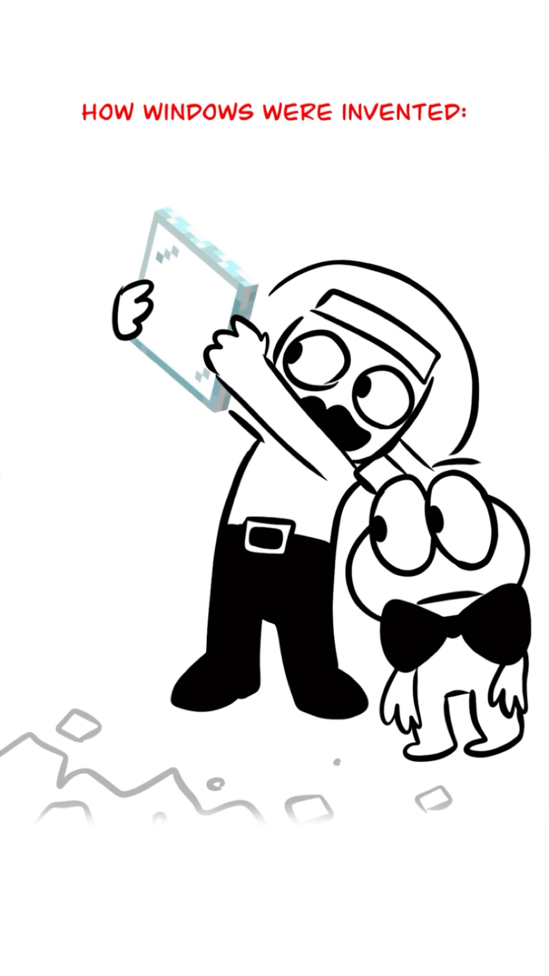 Invention Of Windows ? (Animation Meme) Orig: ​⁠@IamMoBo  #shorts