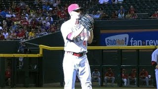 CIN@ARI: Leake tosses eight innings of two-run ball