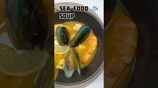 🐟 Seafood Soup with Garlic Baguette (Bouillabaisse)