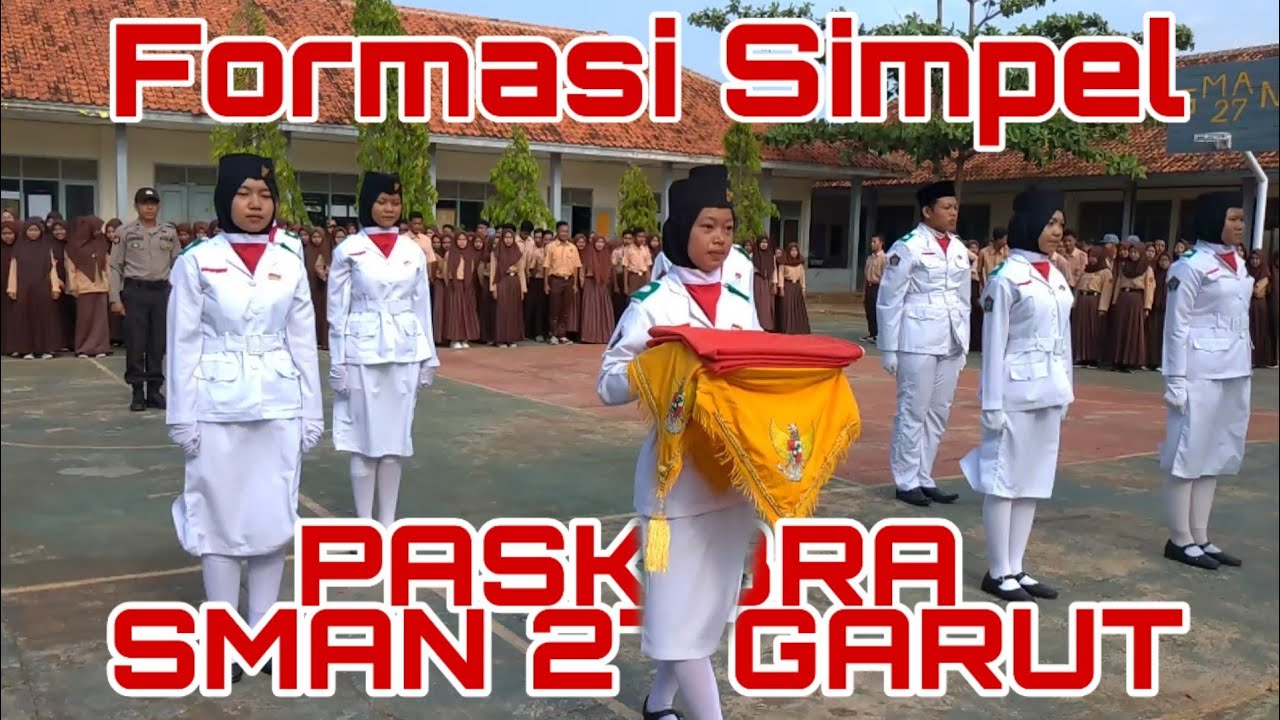 Paskibra Formasi Pengibaran Bendera Simpel Keren Terbaik Mudah Gampang