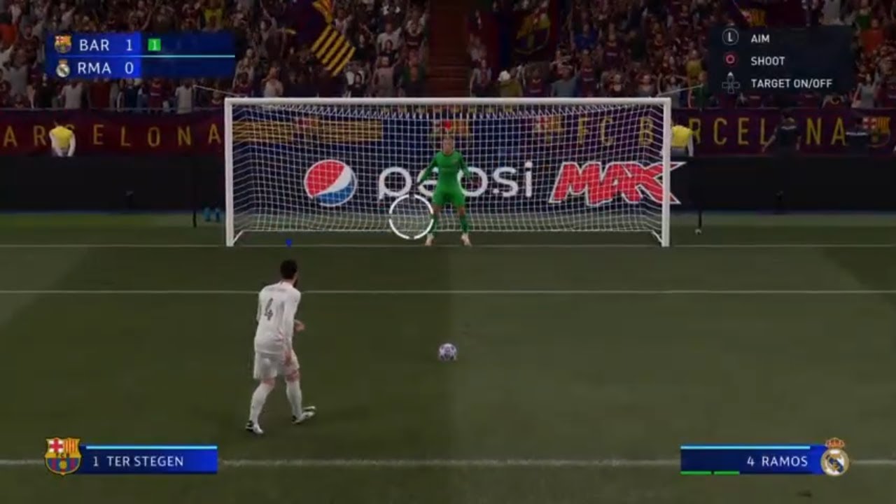 FC Barcelona vs Real Madrid UCL Final Penalty Shootout FIFA 21 - YouTube