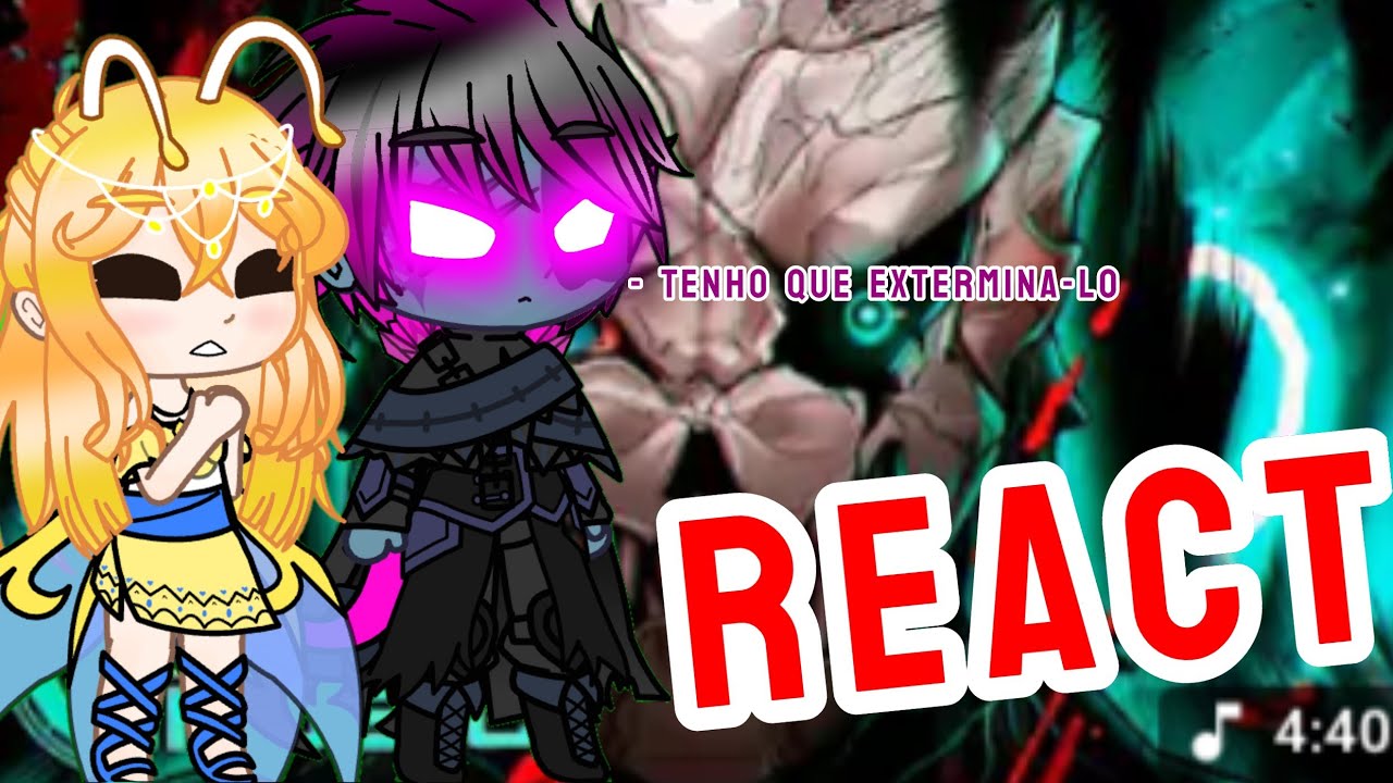 KAIJUS DO MONSTERVERSE REACT - Rap do KAFKA (Kaiju N. 8) METAMORFOSE  _Au_ (GACHA)