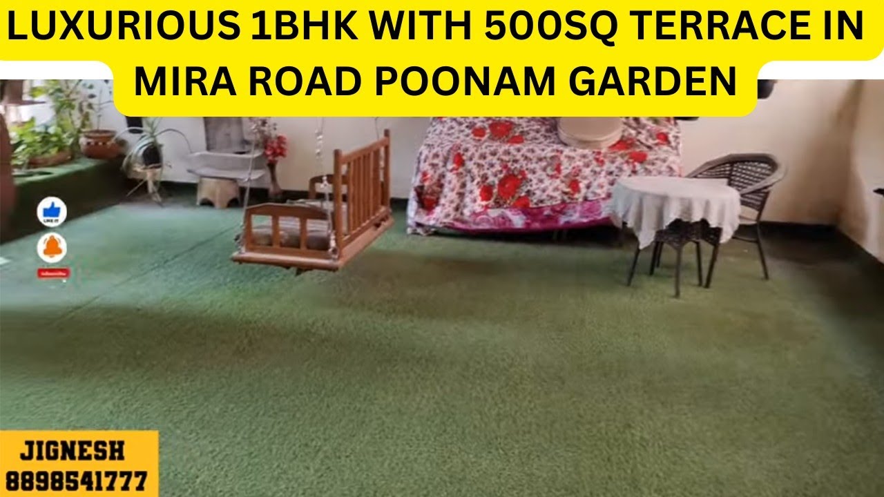 URGENT SELL LUXURIOUS 1BHK WITH 500SQ TERRACE IN MIRA ROAD POONAM