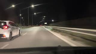 POV Night Drive through the City - ASMR Sound for Sleep &amp; Study [1080p]