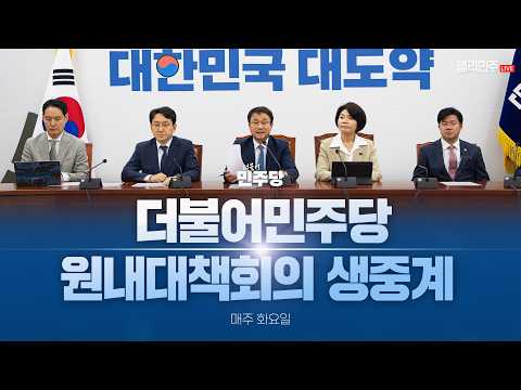 더불어민주당 원내대책회의 생중계 - 8월 7일 — 델리민주 [더불어민주당]