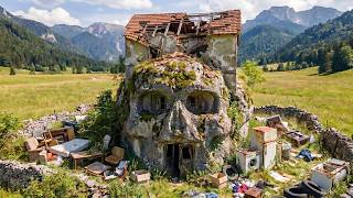 Transforming an Abandoned Stone House into a Super Cozy Retreat - ASMR Restoration