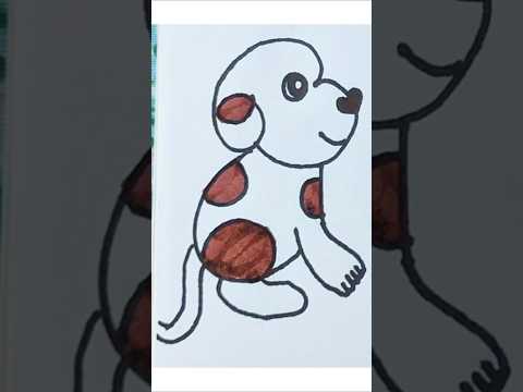 Easy drawing🐕#shorts #drawing #trending #viral #ytshorts #funny #comedy