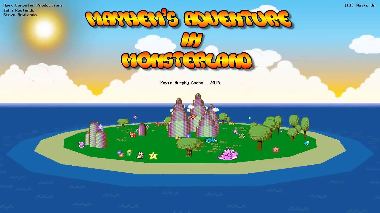 C64 - PC Remake - Mayhem's Adventure In Monsterland - Title Screen