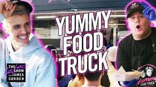 Justin Bieber & James Corden's 'Yummy' Food Truck