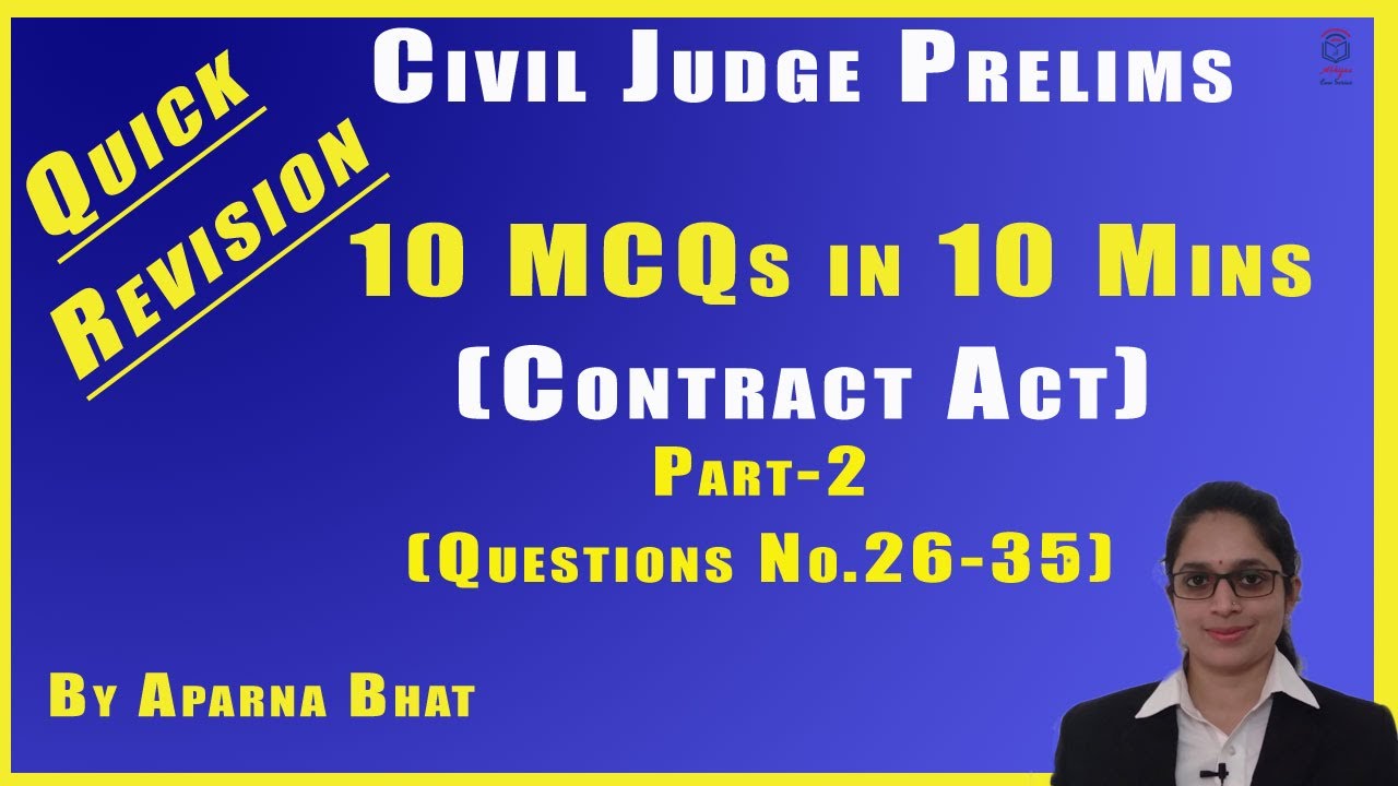 contract-act-i-10-mcqs-l-quick-revision-l-judiciary-cseet-ca-cs-ugc
