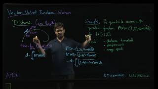 Vector-Valued Functions - Motion: 07. Distance Example