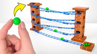 Let's Check Newton's Law With Marble Run And Brick Towers