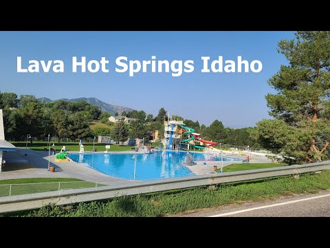 Drive through Lava Hot Springs Idaho