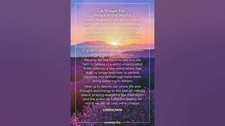 A Prayer for Peace in the World #shorts #jesus #inspiration
