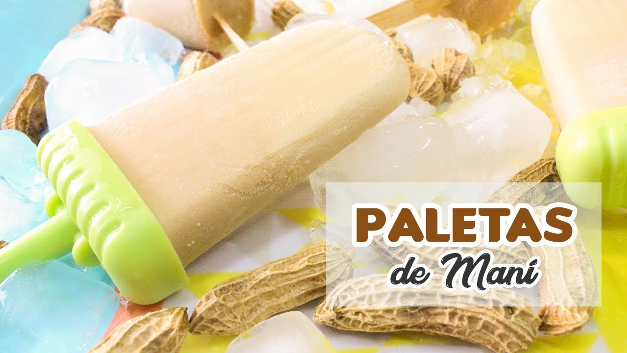 prueba estas ricas PALETAS DE MANÍ (Cacahuate) - Receta fácil y rápida / Cositaz Ricaz