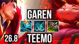 GAREN vs TEEMO (TOP) | KR Diamond | 26.8