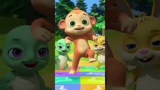 This Monkey Has Got MOVES!! 🐵 #cocomelon #animals #cartoon #music #shorts