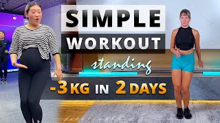 KIAT JUD DAI Workout STANDING STILL! Beginner, LARGE Weight, 50+Years Old