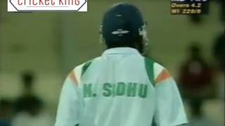 Saurav Ganguly & Navjot Sidhu 87 runs opening stand vs Westindies Singer Cup Sharjah 1997