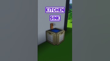 Make kitchen sink in minecraft #shorts #short #minecraft #building