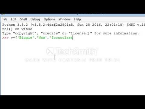 Python Programming using Techsmith's Camtasia and George Boole tutorial.