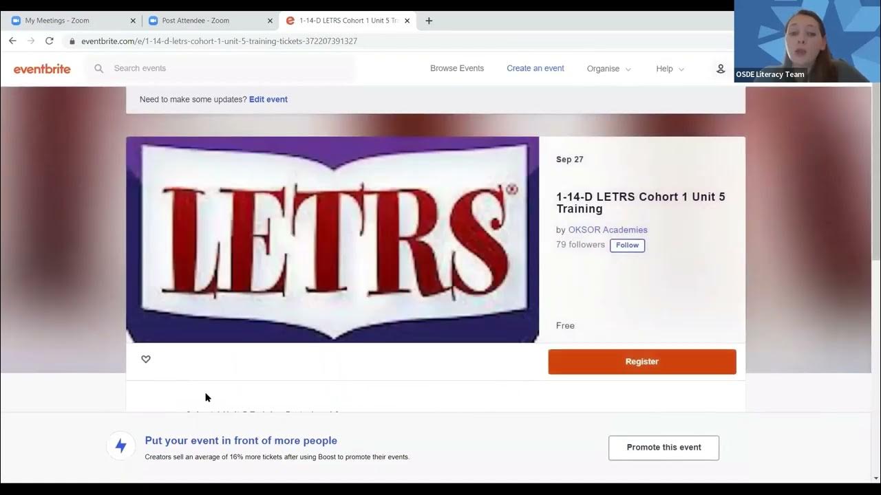 Science of Reading Academy Change Request YouTube