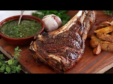 TOMAHAWK  al Horno | Con CHIMICHURRI Casero - CUKit!