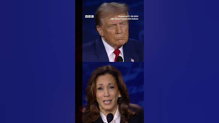 Kamala Harris digs at Donald Trump over 'bored' fans leaving his rallies. #USElection #BBCNews