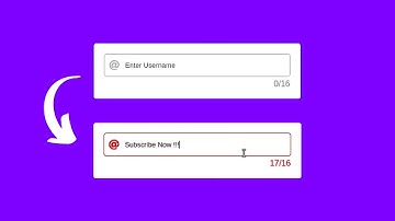 Limit Input Characters using HTML CSS & JavaScript