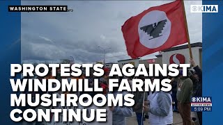 Protests Against Windmill Farms  Mushrooms Continue All Over Washington State