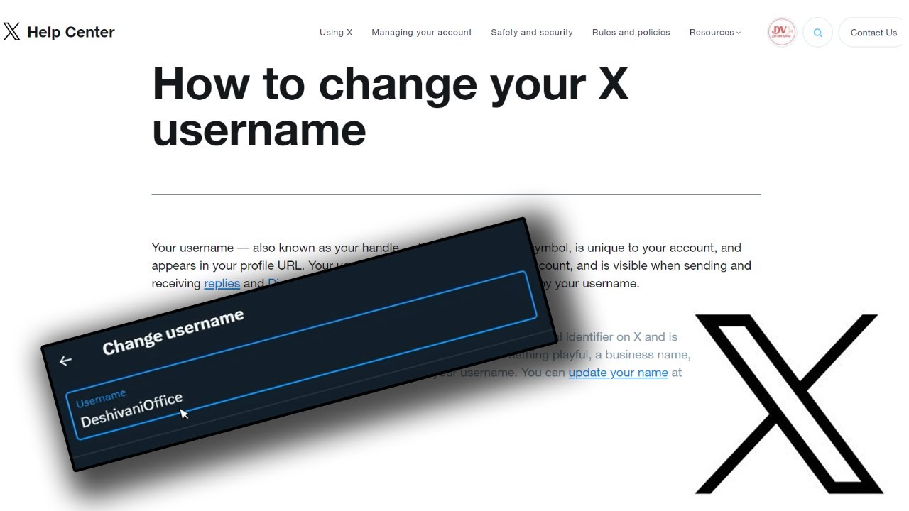 How to change your X (Twitter) username Id