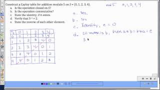 Binary Operations - Cayley Tables P2