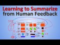 Learning to summarize from human feedback (Paper Explained)