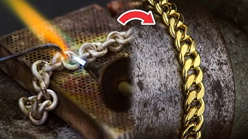 How to make a Cuban link bracelet | Handmade jewelry making