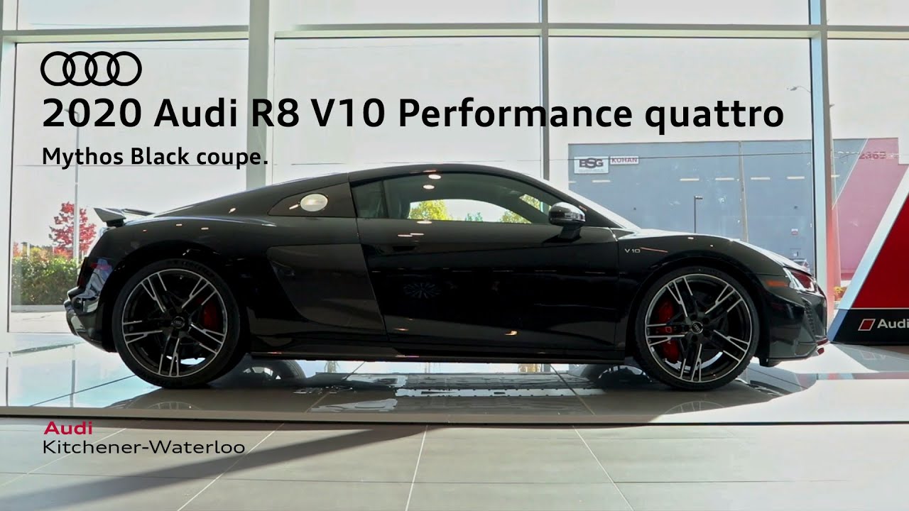 Mythos Black: 2020 Audi R8 V10 Performance quattro at Audi Kitchener ...
