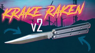 Squid industries Krake Raken V2 Satin Bowie 🦑 Kraken Balisong Review