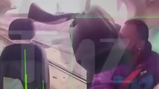 Amazon Truck Cut In Half By Oncoming Train