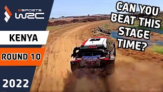 Esports WRC 2022 using WRC 10 - Round 10 - Safari Rally Kenya - World Record Stage Time!