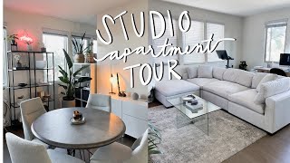 MY OFFICIAL STUDIO APARTMENT TOUR | *lots of neutrals & plants*