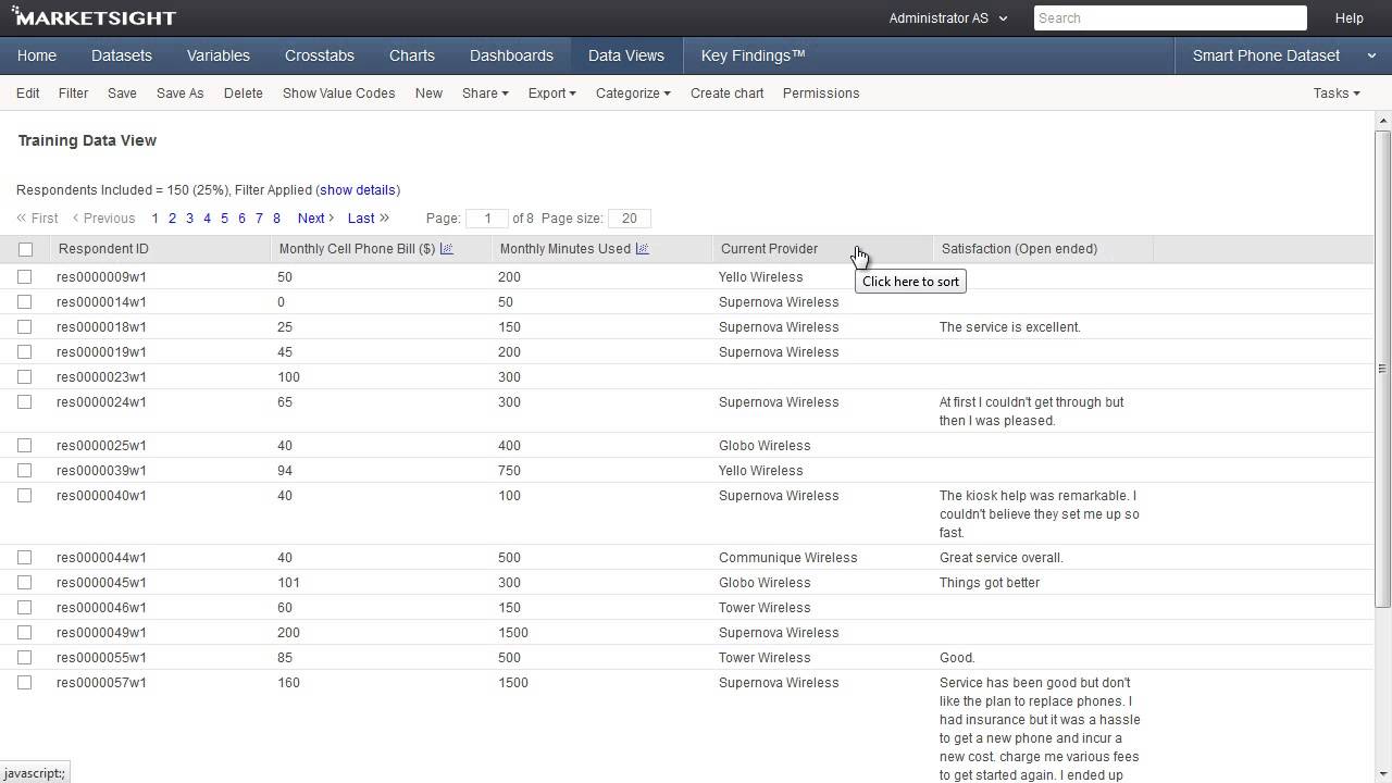 Viewing and Editing Data in MarketSight - YouTube